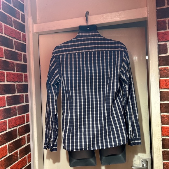 Paul Smith jeans long sleeve checkered striped designer shirt - Picture 2 of 5